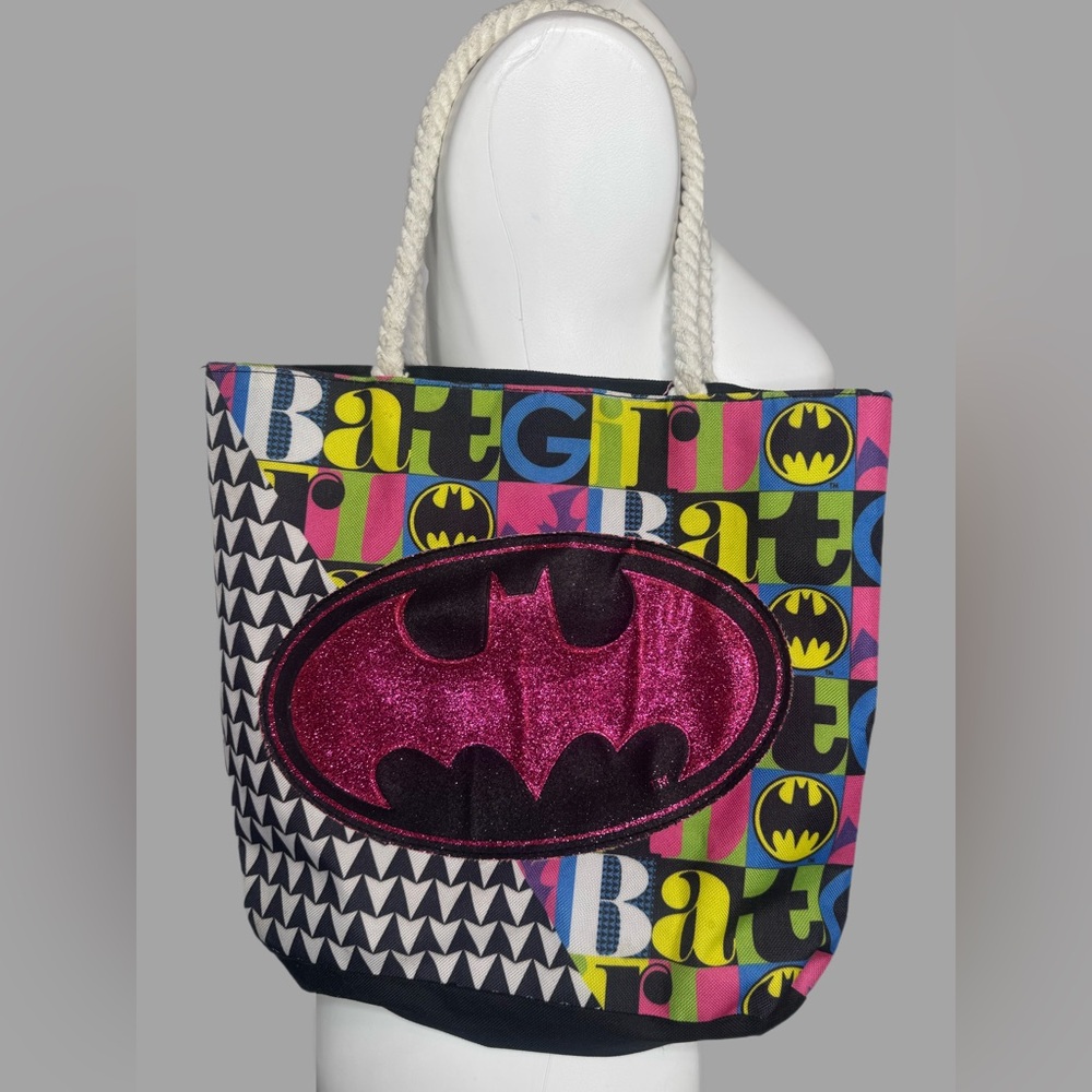 DC Comics multi-colored Canvas Batgirl Carry along Tote Bag